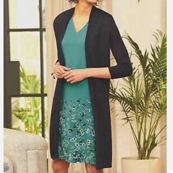 J. Jill Dresses & Skirts - J. Jill Wearever Collection Aegean Kind Floral V- Neck A- Line Sleeveless Dress